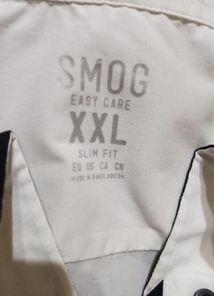 Smog slim fit xxl чоловіча батал великого батального розміру сорочка слім фіт нью йоркер new yorker4 фото