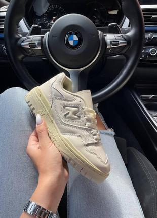 New balance 550 beige шикарные кроссовки нб 550 бежевые