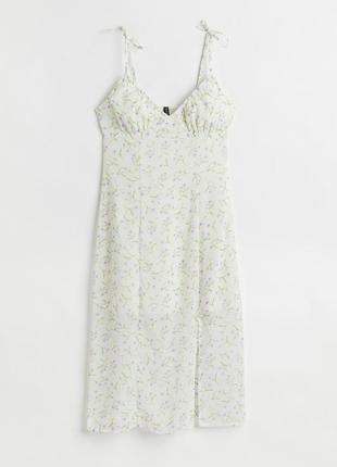 Плаття в квітковий принт біле h&m1 фото