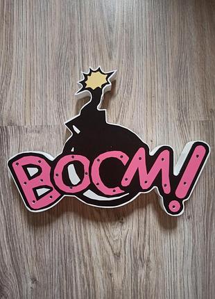 Деревянный светильник ночник