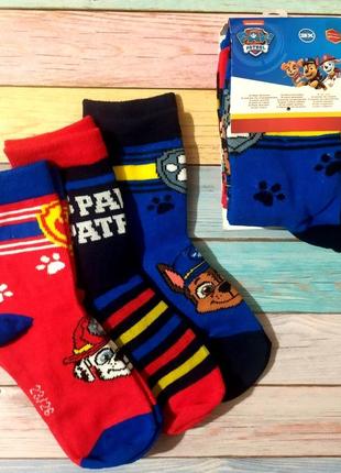Носки на 2-6 л щенячий патруль paw patrol гонщик маршал крепыш