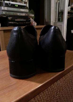 Кожаные туфли с квадратным носком и пряжками,caprice,германия7 фото
