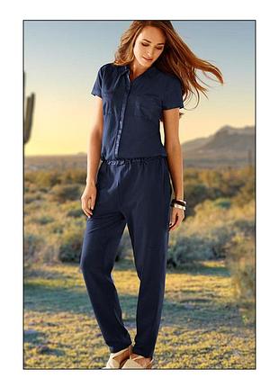 Удобный трикотаж комбинезон ромпер  tсhibo (германия), 42евр-наш 48, см.замеры