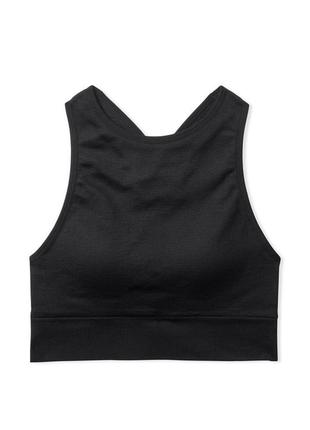 Чорний спортивний топ victoria's secret