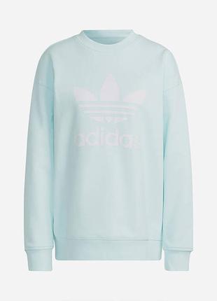 Кофта женская adidas originals trefoil crew sweatshirt5 фото