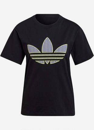 Футболка женская adidas originals tee with trefoil application1 фото