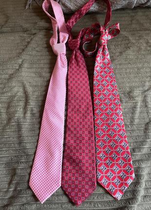 Чоловічі краватки шовк 3 шт.2 фото