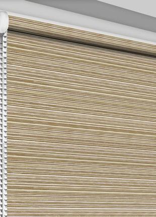 Рулонная штора rolets маракеш 1-19-1000 100x170 см открытого типа песочно-коричневая