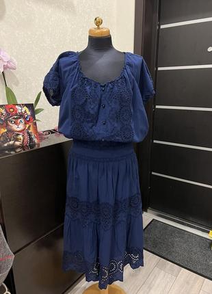 Сукня темно-синя indiano1 фото