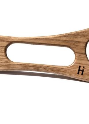 Шкребок-масажер гуаша для обличчя та тіла дерев’яний лань hillary wooden gouache massager for face and body hind1 фото