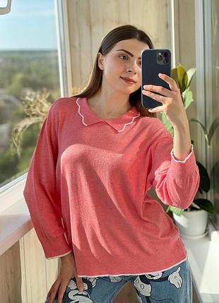 Джемпер с воротничком 1+1=3