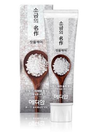 Корейська зубна паста з сіллю median masterpiece salt1 фото