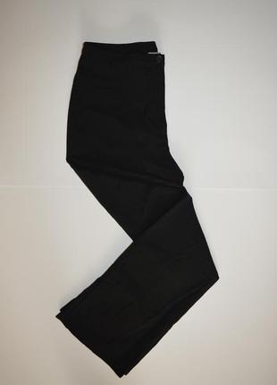 Черные прямые брюки стрейч m&s