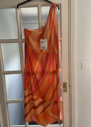 Костюм женский платье с накидкой zara6 фото