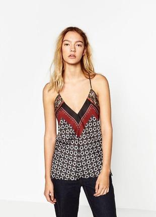 Чудовий топ на тонких бретелях з гарною спинкою zara