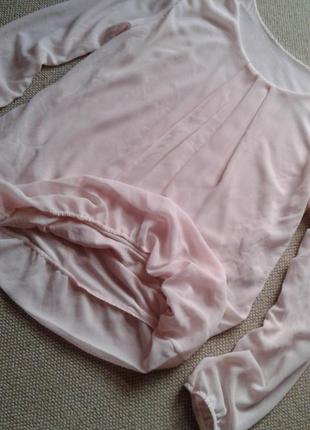 Красива ніжно - рожева блузка італія натуральна стан нової р 122 фото