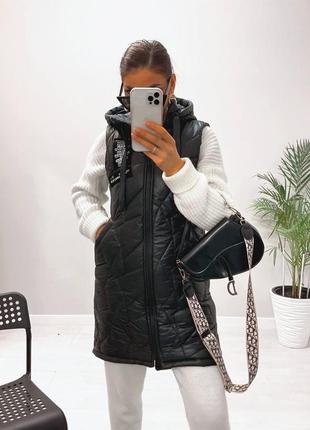 Стильная женская жилетка плащевка