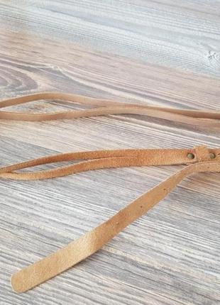 Тонкий ремень под замшу