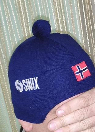 Спортивна фірмова шапка шапочка.swix sport norway .м-л-хл.56-581 фото