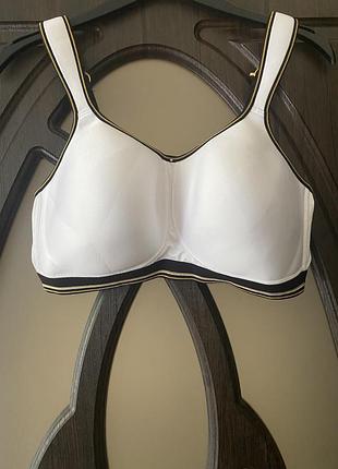 Шикарний, білий, бюстгальтер, для спорту, без кісточок
