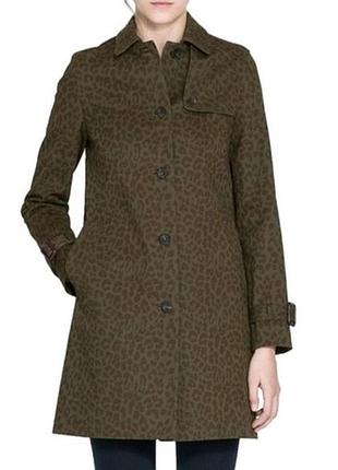 Тренч плащ zara хакі леопард