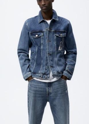 Чоловіча куртка джинсова zara