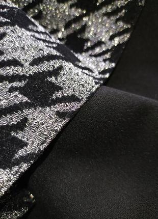 Шикарное платье- костюм серебристое/чёрное5 фото