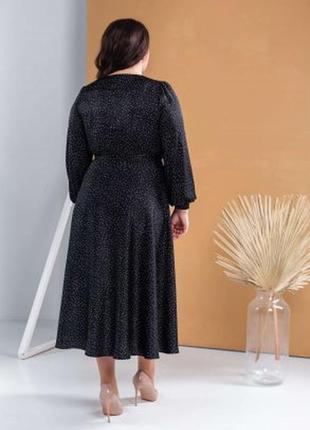 Жіноча елегантна, ошатна, шовковиста сукня3 фото