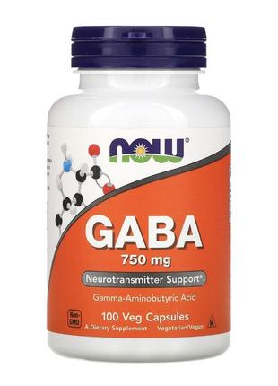 Gaba/габа now/нау 750 мг 100 капс