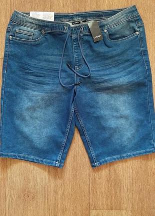 Качественные мужские джинсовые шорты стрейч denim размер 50, 58. livergy германия5 фото