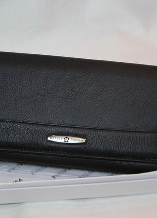 Чорний шкіряний гаманець жіночий / гаманець жіночий9 фото