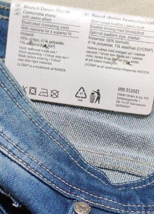 Качественные мужские джинсовые шорты стрейч denim размер 50, 58. livergy германия6 фото
