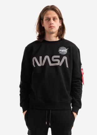 Кофта alpha industries nasa reflective sweater1 фото