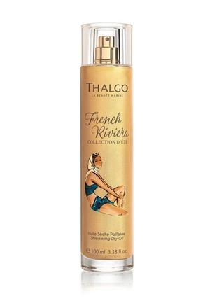 Суха мерехтива олія для тіла  thalgo shimmering dry oil2 фото