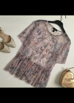 Нежная фатиновая блузка