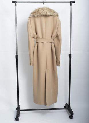 Новое шерстяное пальто zara пальто с поясом пальто халат длинное осеннее пальто зара4 фото