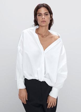 Рубашка кроп zara