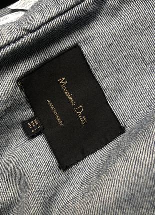 Нова жіноча тепла весняна джинсова куртка massimo duttі6 фото