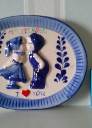 Мініатюрна підвісна картинка з міста амстердам, нідерланди.