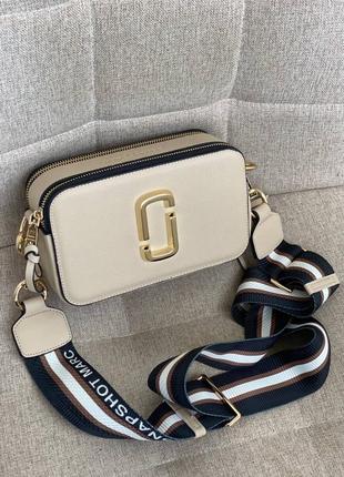 Marc jacobs logo beige2 фото