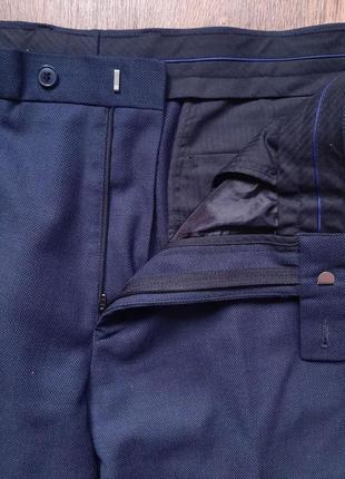 Штани класичні штани темно-сині taylor&wright w36" англія шерсть5 фото