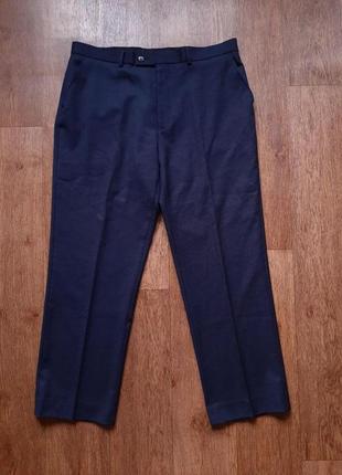 Штани класичні штани темно-сині taylor&wright w36" англія шерсть2 фото