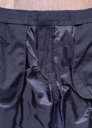 Штани класичні штани темно-сині taylor&wright w36" англія шерсть7 фото