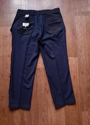 Штани класичні штани темно-сині taylor&wright w36" англія шерсть6 фото