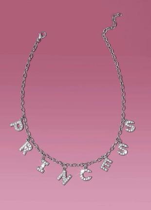 Чокер стразы стразы ожерелье намисто блестящий блестящее блискуче камни каміння сріблясте серебристый серебристая принцесса принцеса princess1 фото