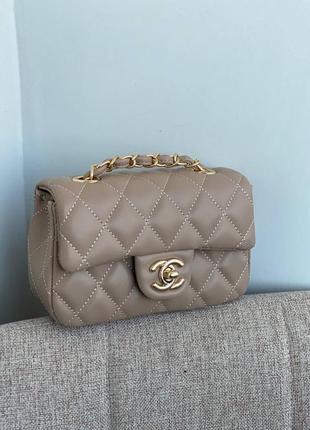 Сумка chanel mini mokko