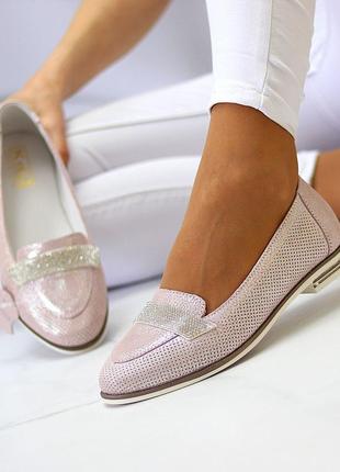 Балетки весна-літо шкіра