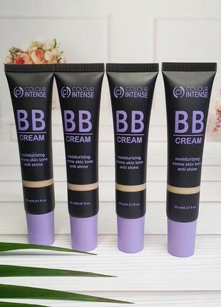 Bb-крем moisturising foundation 01 слонова кістка  3 тон теплий бежевый  5 тон пісок1 фото