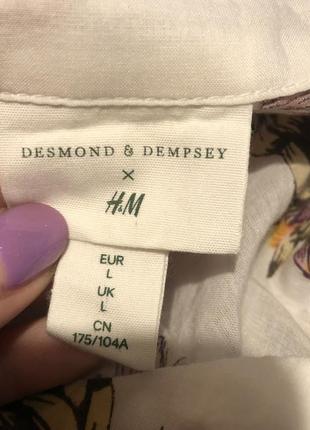 Лёгкое платье-рубашка desmond & dempsey x h&m5 фото