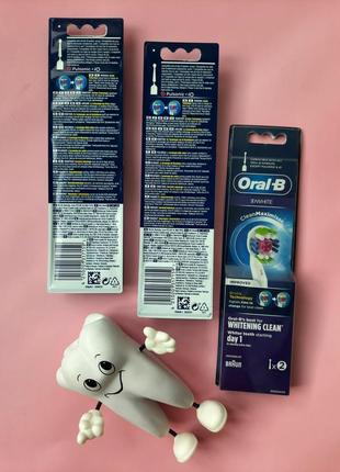 Oral-b 3d white! набір 2шт! змінні насадки!2 фото